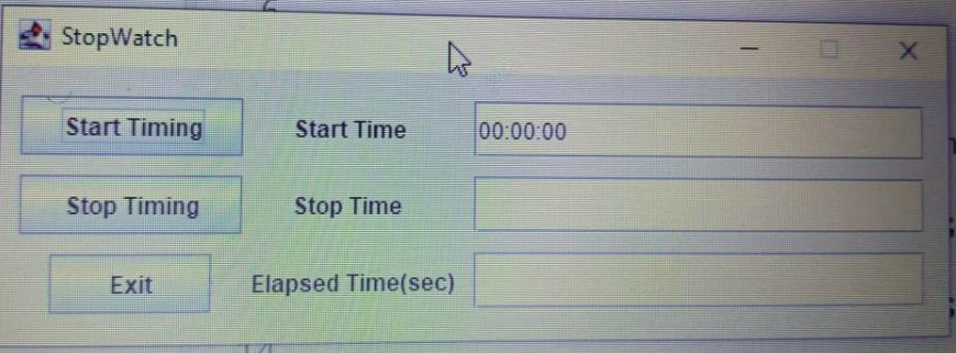 Write a java program of stop Wash using Eclipse editor or visual