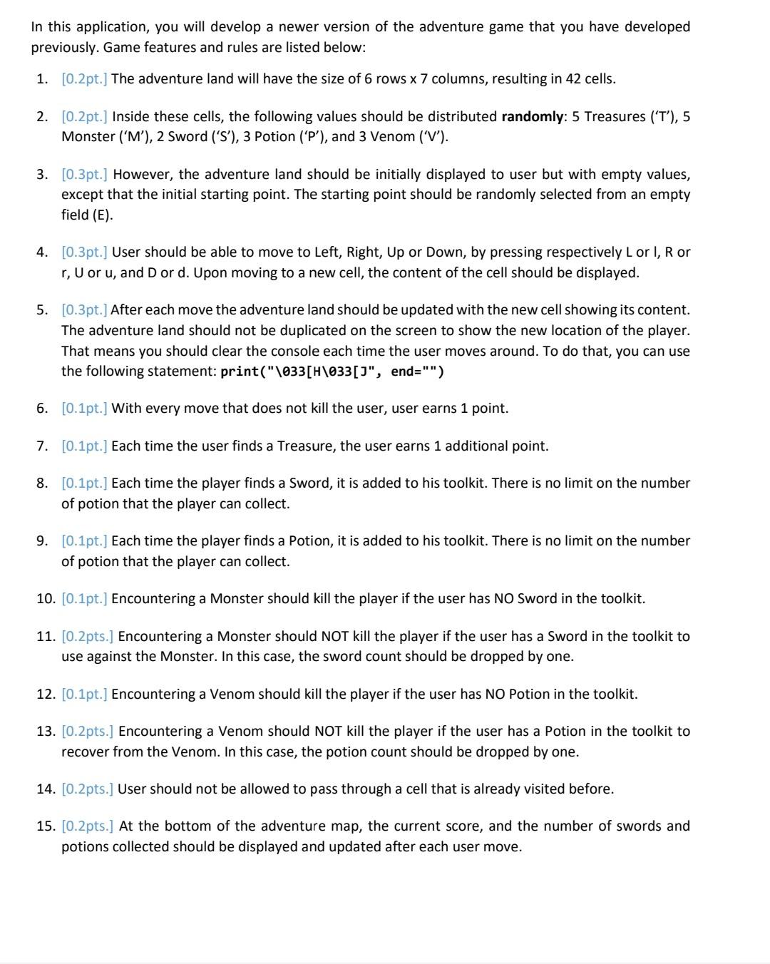 python code In this application, you will develop a newer version of