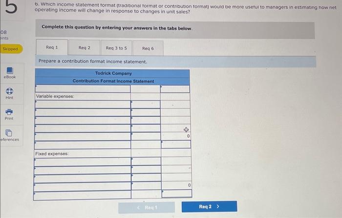 traditional format income statement. 3. Calculate the selling price per unit. 4.