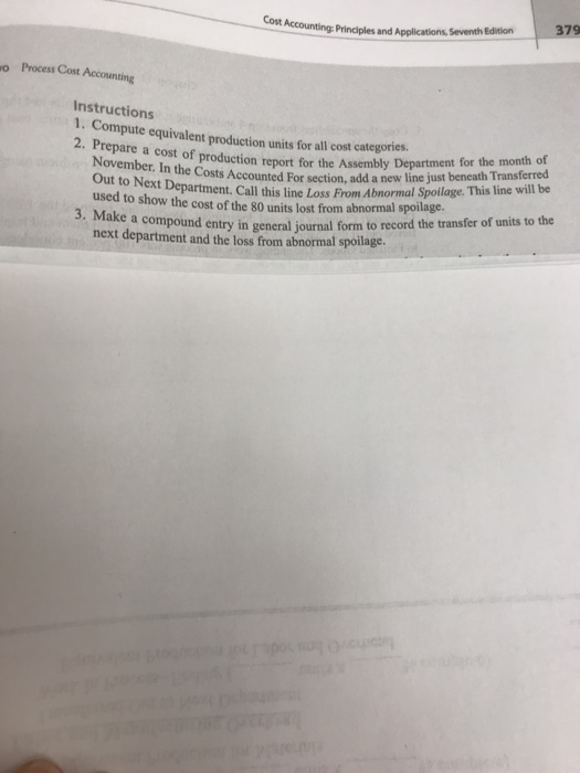 equivalent units of production and cost per equivalent unit when there is