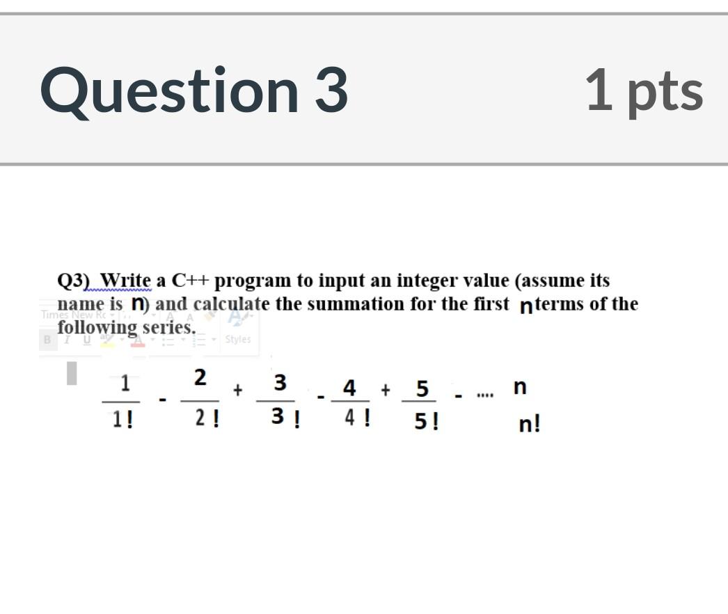 to print the following shape: ** *** **** ***** ****** Question 3