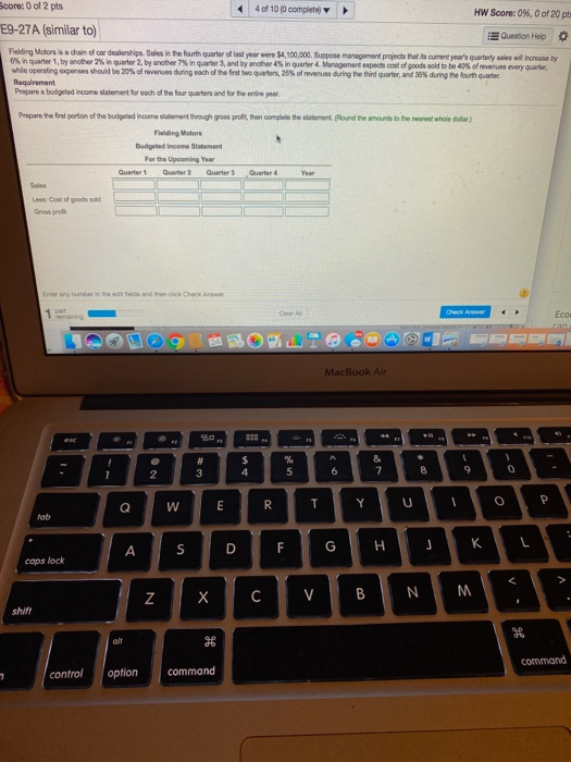 of 10 (0 complete) HW Score: 0%, 0 of 20 pts 71