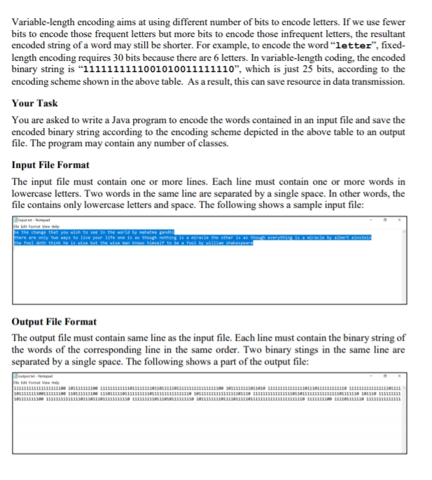FileEncoder. Both classes do not contain the main method. 2. Encoder contains