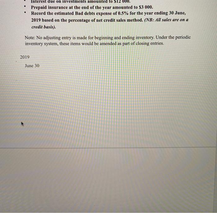 recorded on credit, no cash sales are made by the company. There