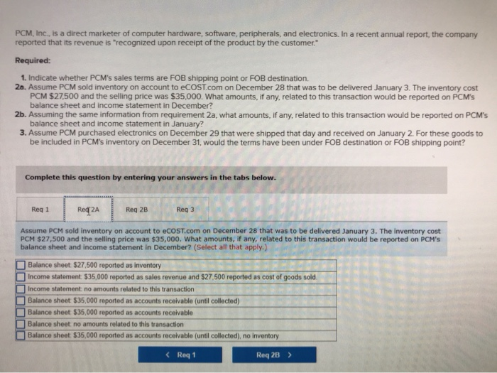 and electronics. In a recent annual report, the company reported that its