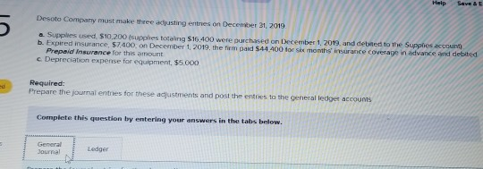  prepare the journal e tries for these adjustments and post the