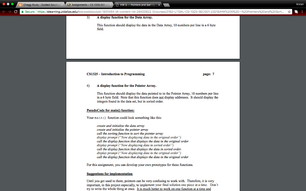 the whole program that gives the author's name, class name, date, and