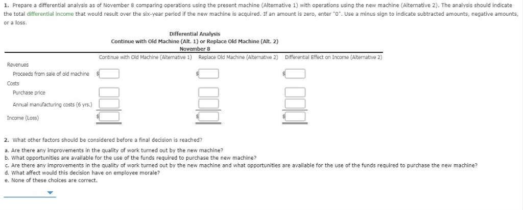 replacing a machine that has been used in its factory for four