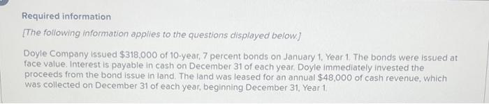  chapter 10 question 5 part 2 Required information [The following information