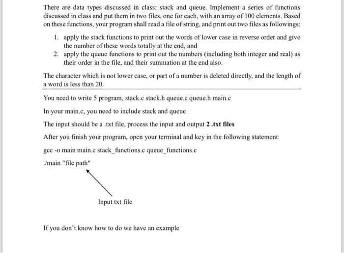stack, char* item); char* pop (Stack* stack); void printLowerCaseWordsReverse (Stack* stack); \#endif