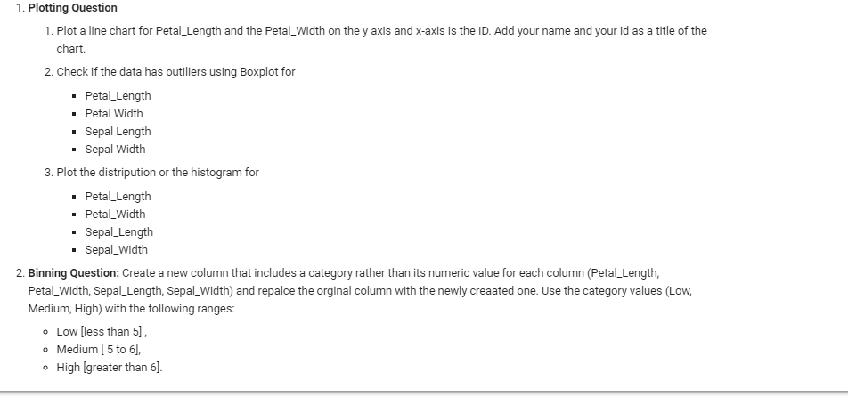 dataset : https://drive.google.com/uc?export=download&id=1iCti5uxMveZIu7ENCjAcGszFFCa3fqnn . 1. Plotting Question 1. Plot a line chart