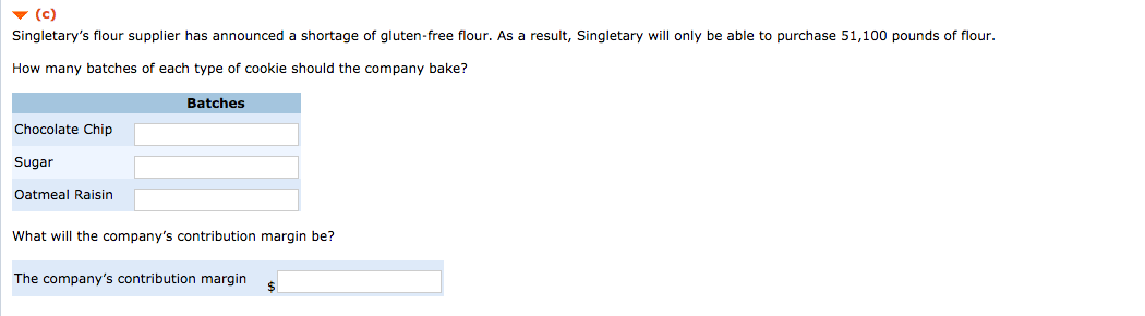 of gluten allergies, Singletary Cookie Company tried using gluten-free flour in its