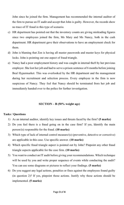 carefully. All questions are compulsory. Answer cach of the question in specific