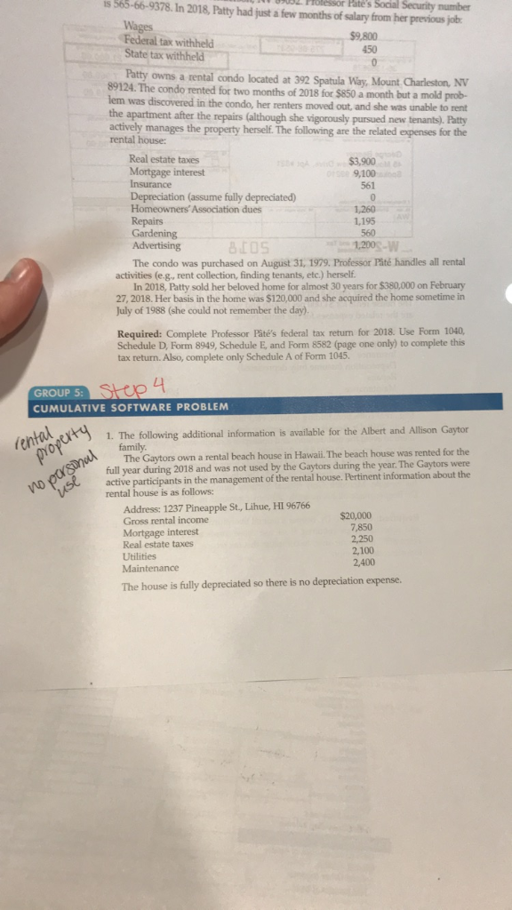 PROBLEM 1. Albert Gaytor and his wife Allison are married and file