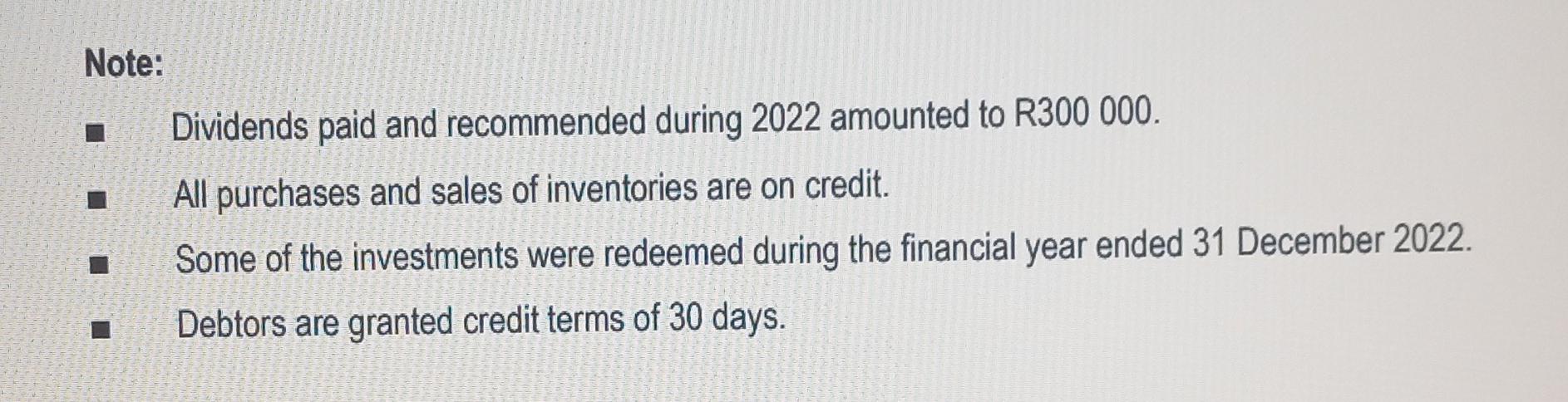 following amounts were obtained from the Statement of Comprehensive Income for the