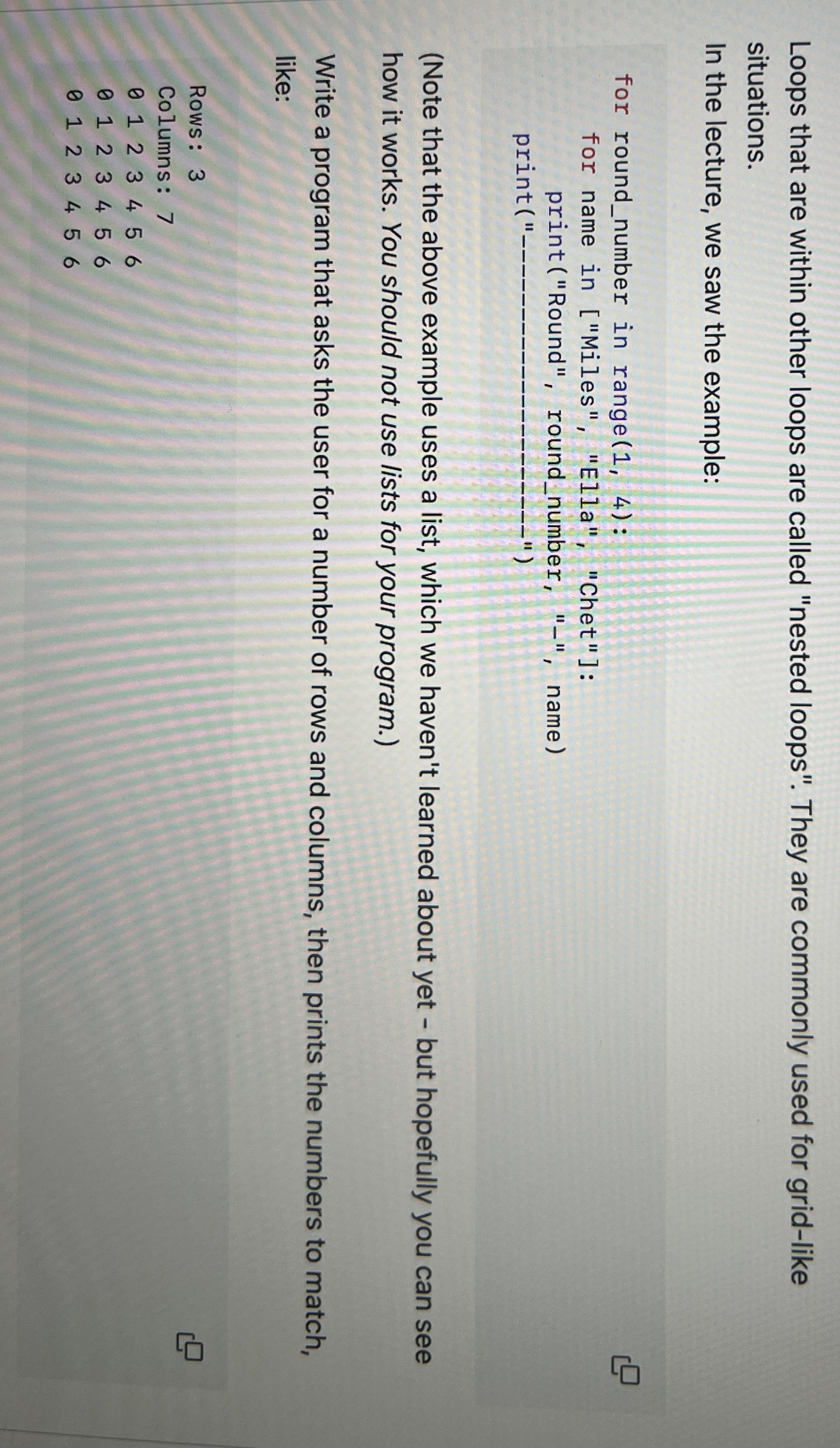  Write the algorithm before you write the programming 