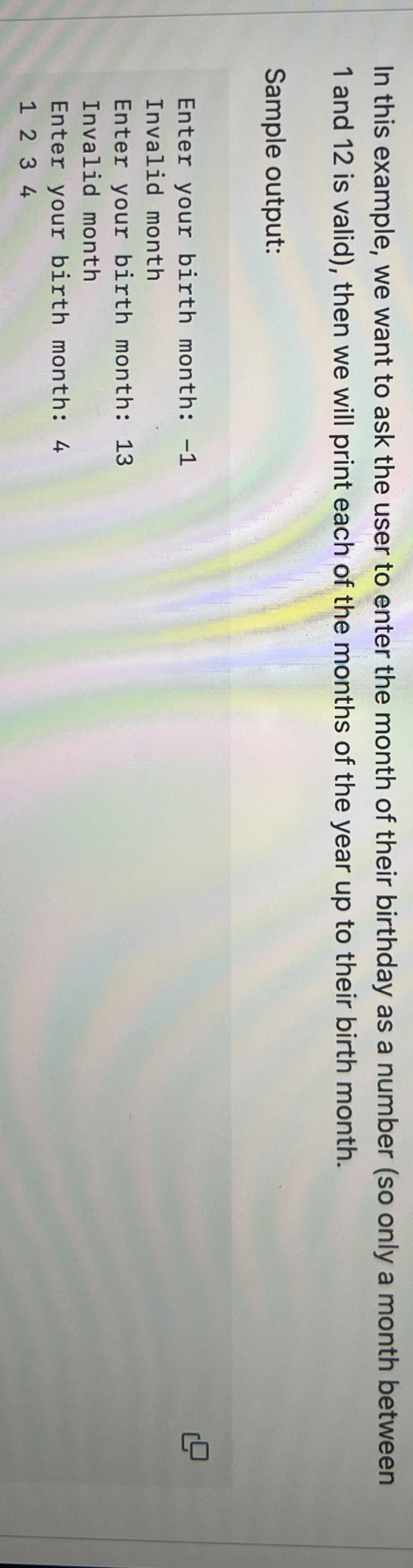  Write the algrithm before you write the programming 