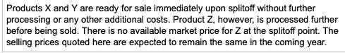 and Z. All three and products are separated simultaneously at a single