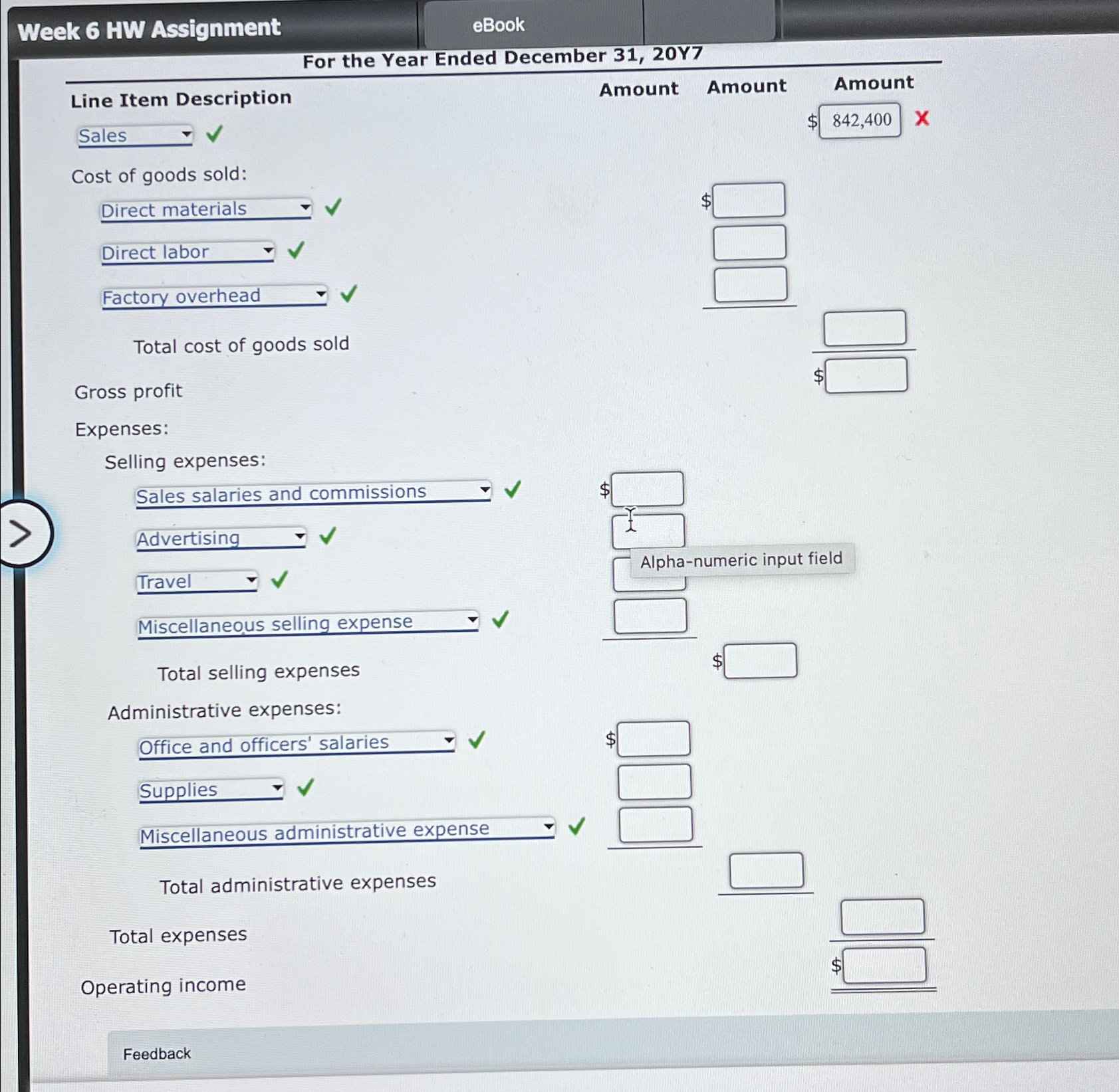 Week 6 HW Assignment eBook Contribution margin, break-even sales, cost-volume-profit chart,