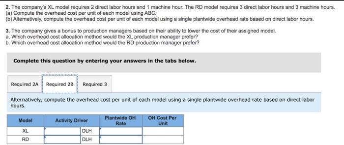 hours: finishing =30,000 hr , assembly = 70,000 hr 3) Est. Overhead
