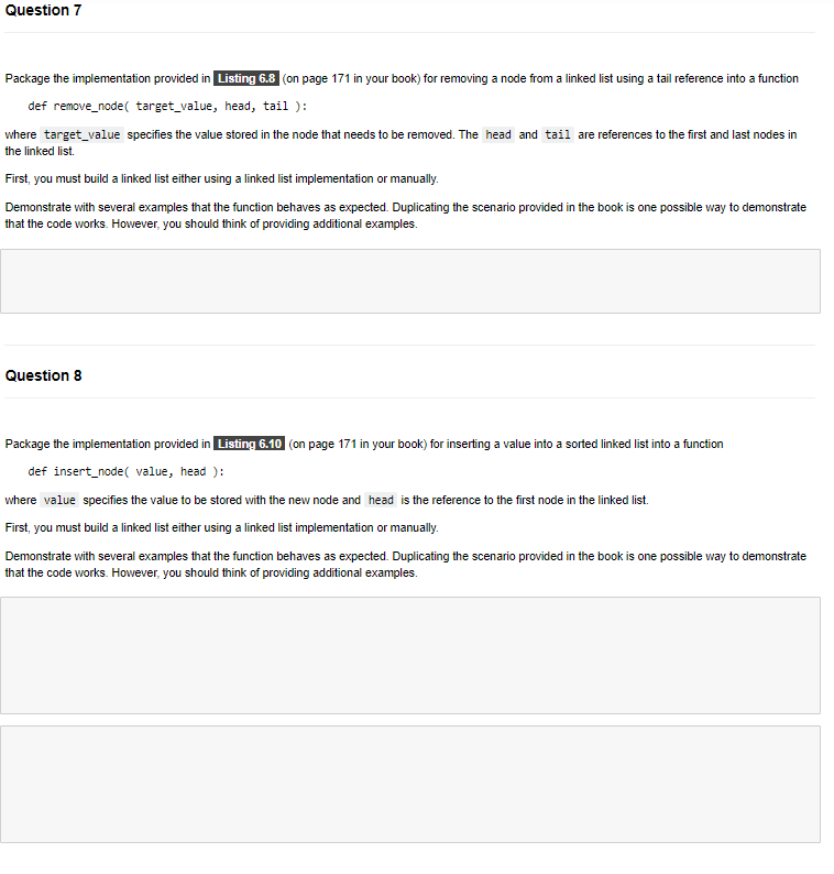 the necessary functions and classes to run your test code. For example,
