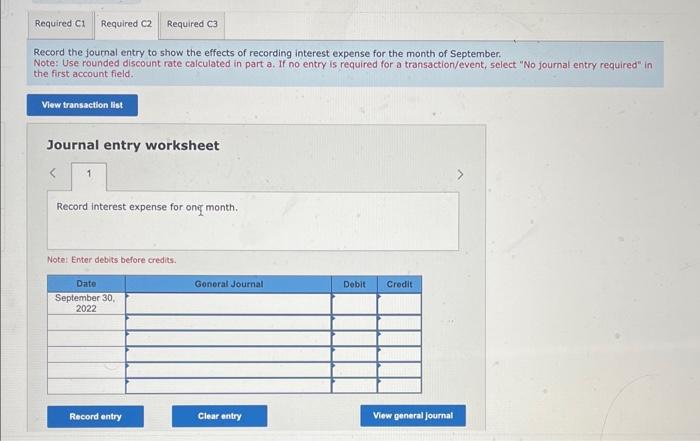Required information [The following information applies to the questions displayed below] On