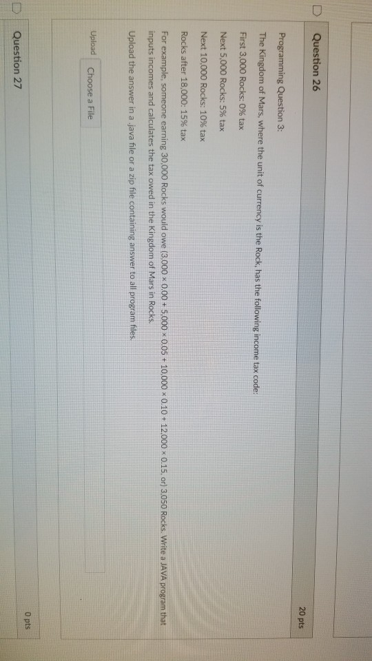  need help with these two D | Question 26 20 pts