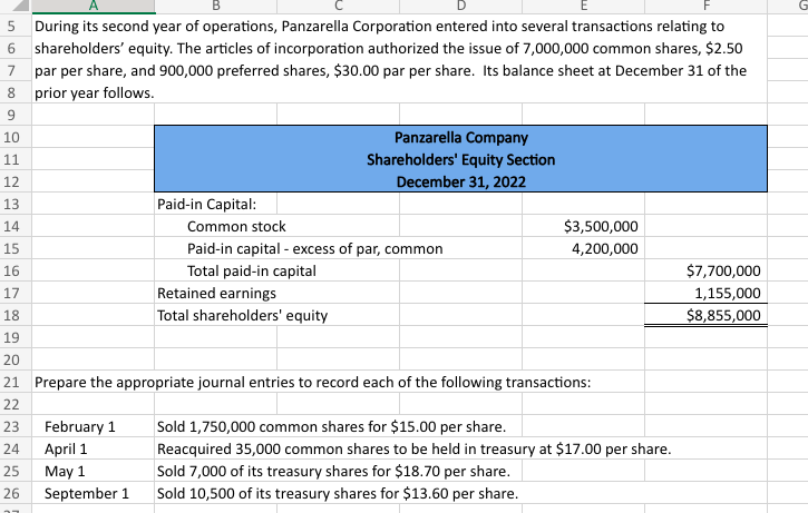 2 chp 18 excel PLEASE USE EXCEL FORMULA During its second year