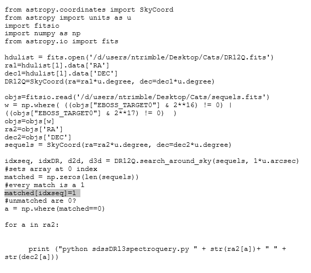 Python coding for astronomy (Lengthy, but need help) Somewhat quick explanation on