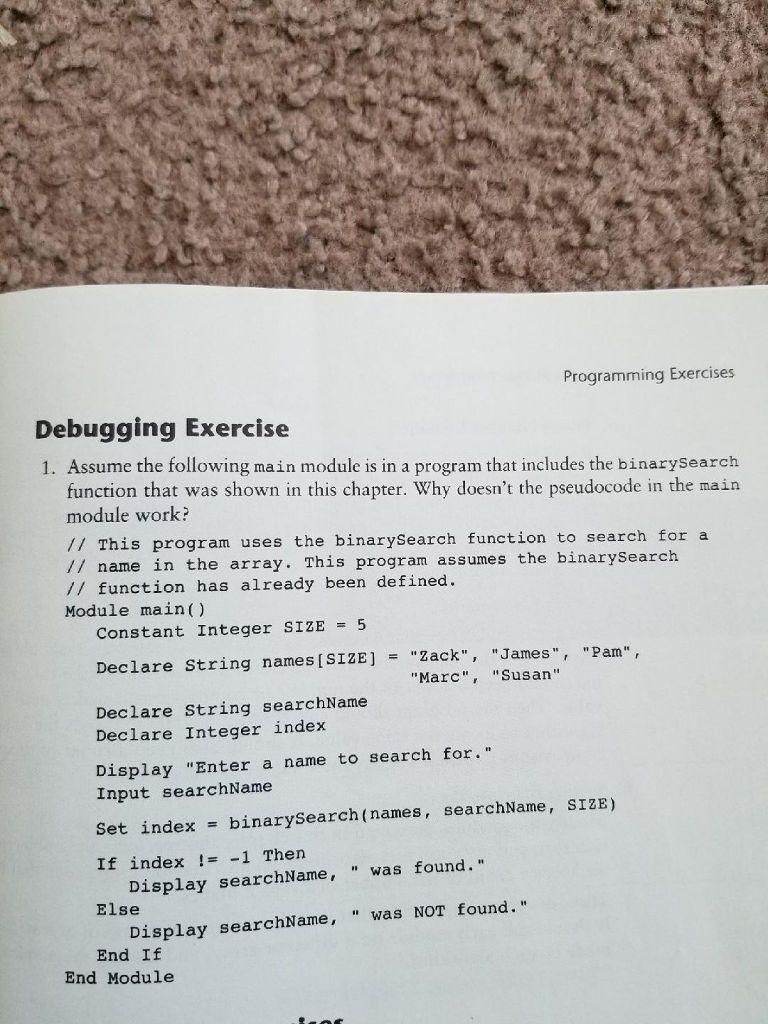 java programming assignment help Programming Exercises Debugging Exercise 1. Assume the following