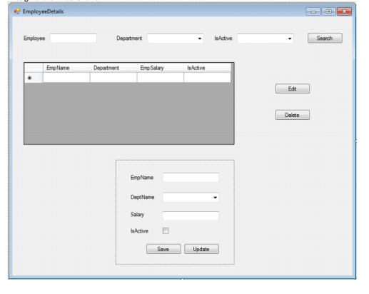create a visual studio project in c# Add a new form to