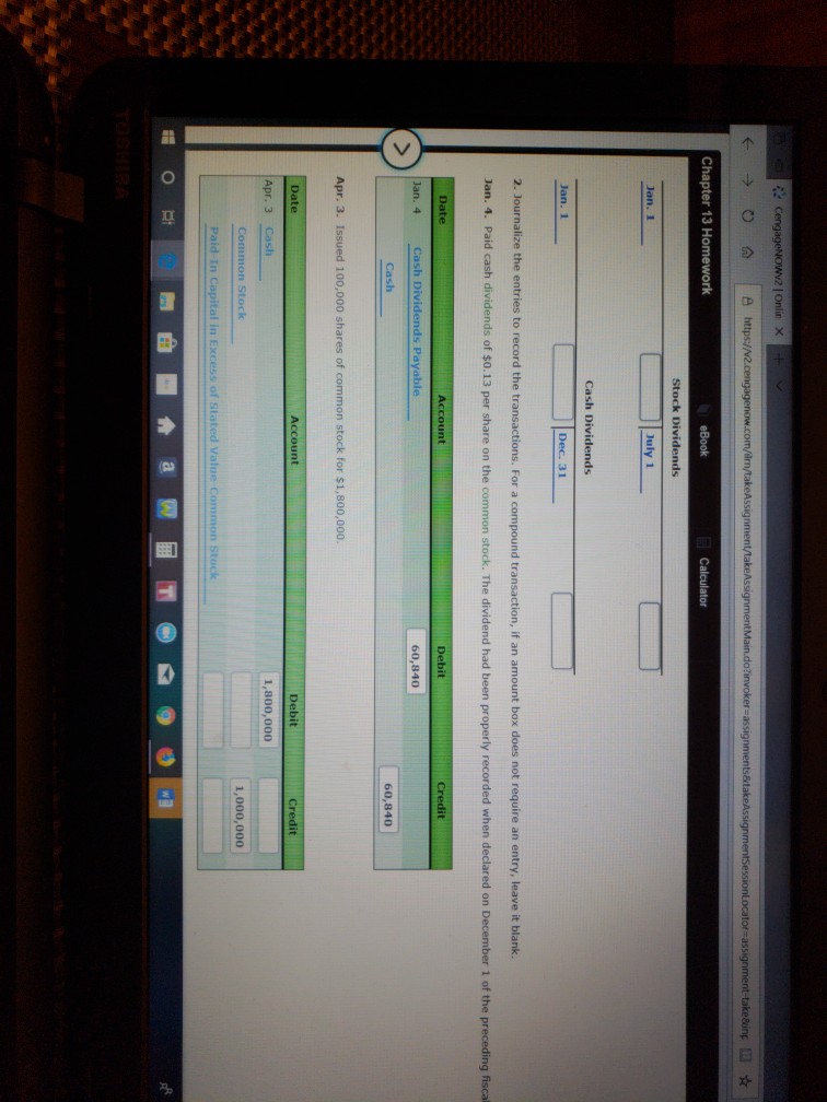 1, 2016, are as foll Common Stock, $10 stated value (800,000 shares