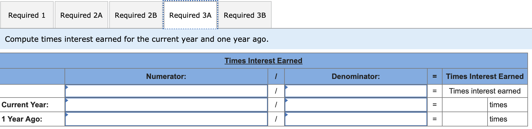 debt-to-equity ratio, the company has debt in the current year versus one