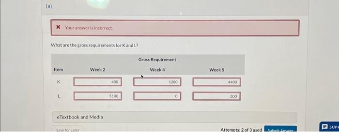 J is made from components K and L. The authorized MPS calls