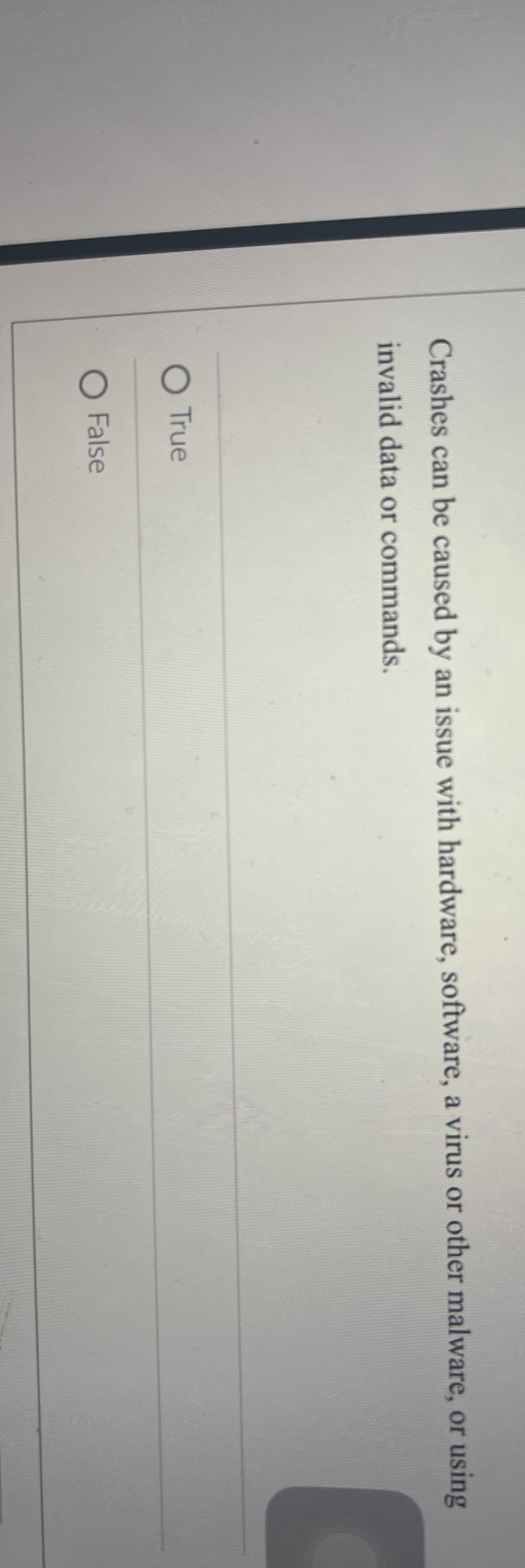  Crashes can be caused by an issue with hardware, software, a