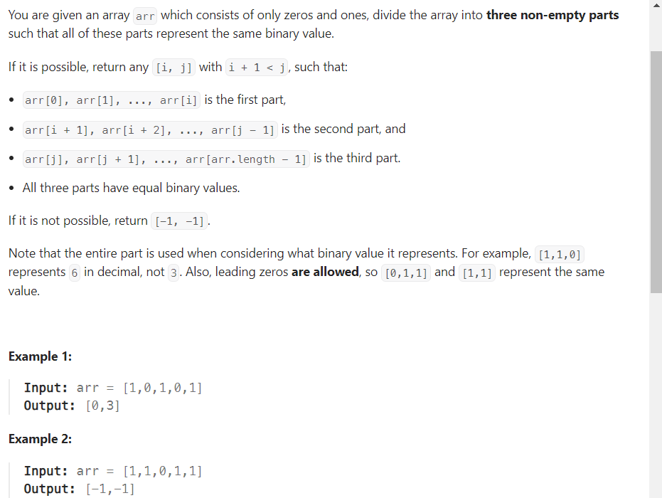  You are given an array arr which consists of only zeros