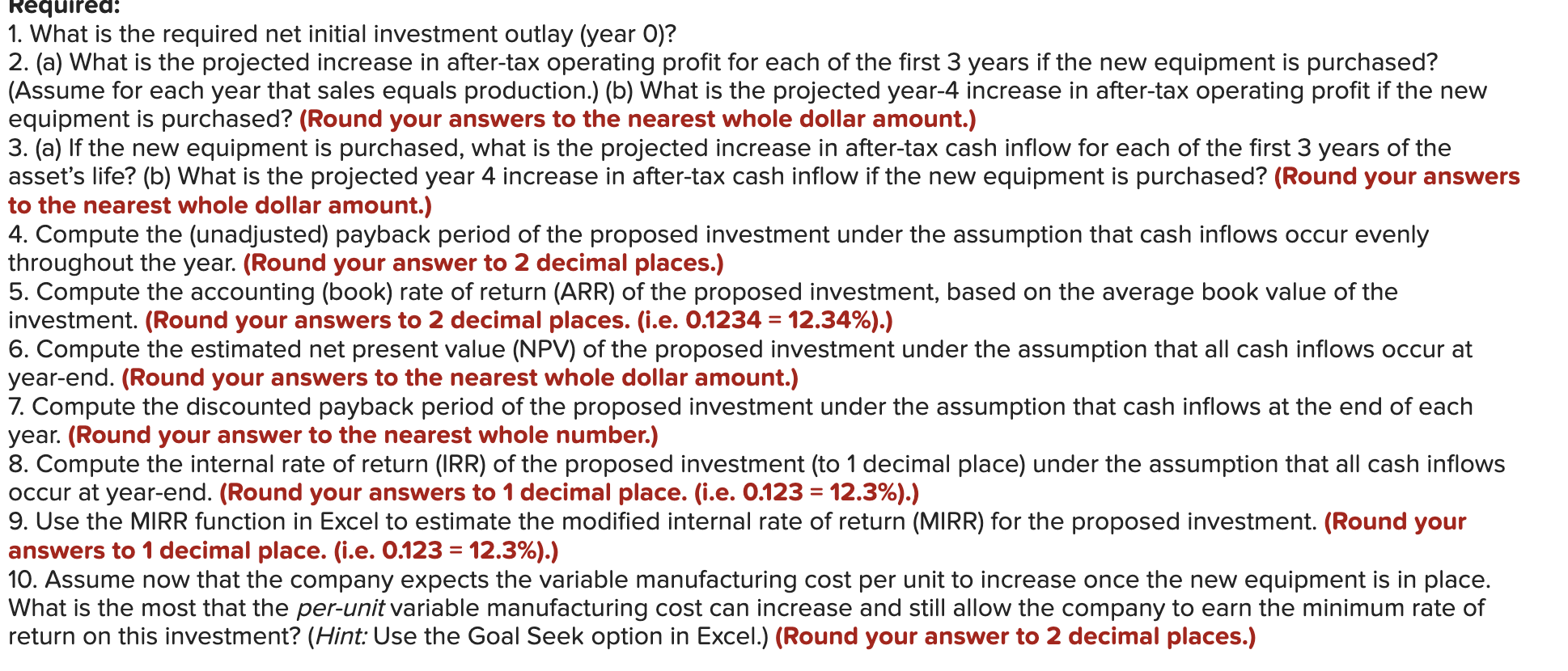12-3, 12-4, 12 5,126] Ray Summers Company operates at full capacity of