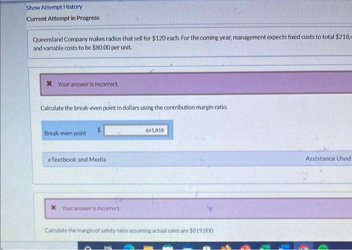 please help me solve this. it's urgent.thanks Show Attempt History Current Attempt