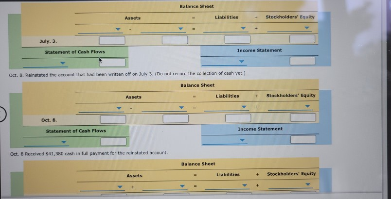 and financial statements of the following transactions in the accounts of Kitchen