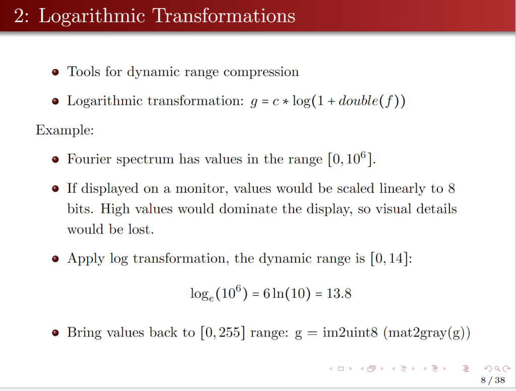 Image processing class and MATLAB code Image Enhancement Using Intensity Transformations The