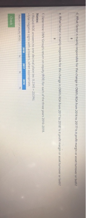 table contains financial statement information for OMV Group, which is a petrochemical