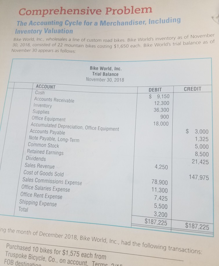  please answer requirement 7 and 8 Comprehensive Problem The Accounting Cycle