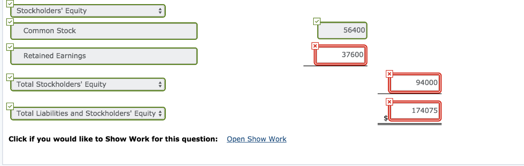 Land 57,528 Insurance expense 733 Depreciation expense 4,982 Interest expense 2,444 Common
