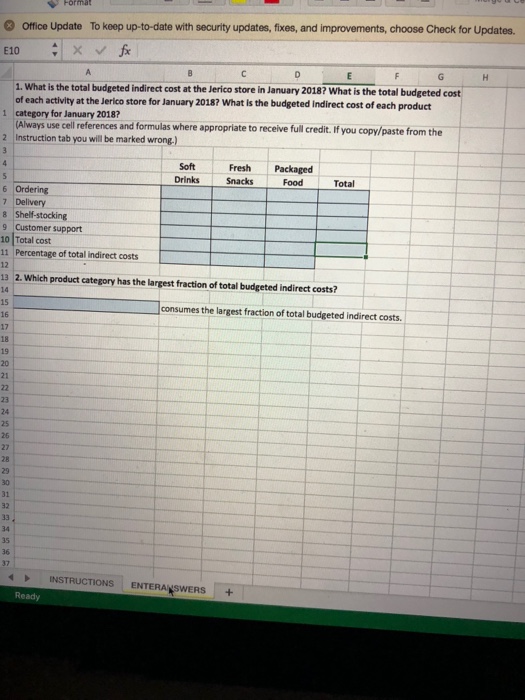  Office Update To keep up-to-date with security updates, fixes, and improvements,