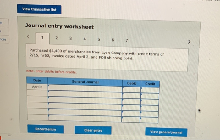 P1 Prepare journal entries to record the following transactions for a retail