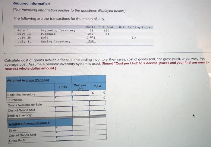 hello can you help me with this question please ? Required information