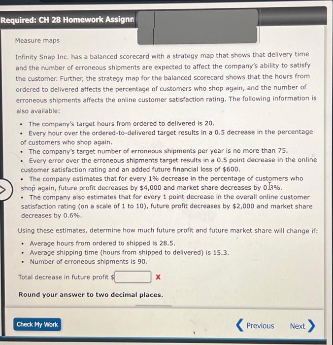  Infinity Snap Inc. has a balanced scorecard with a strategy map