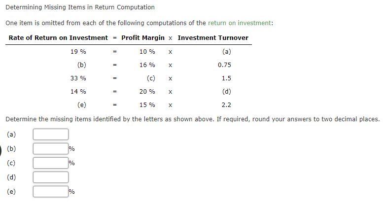  Determining Missing Items in Return Computation One item is omitted from