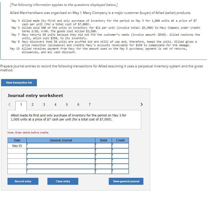 Please help with all 7 work sheets [The following information applies to
