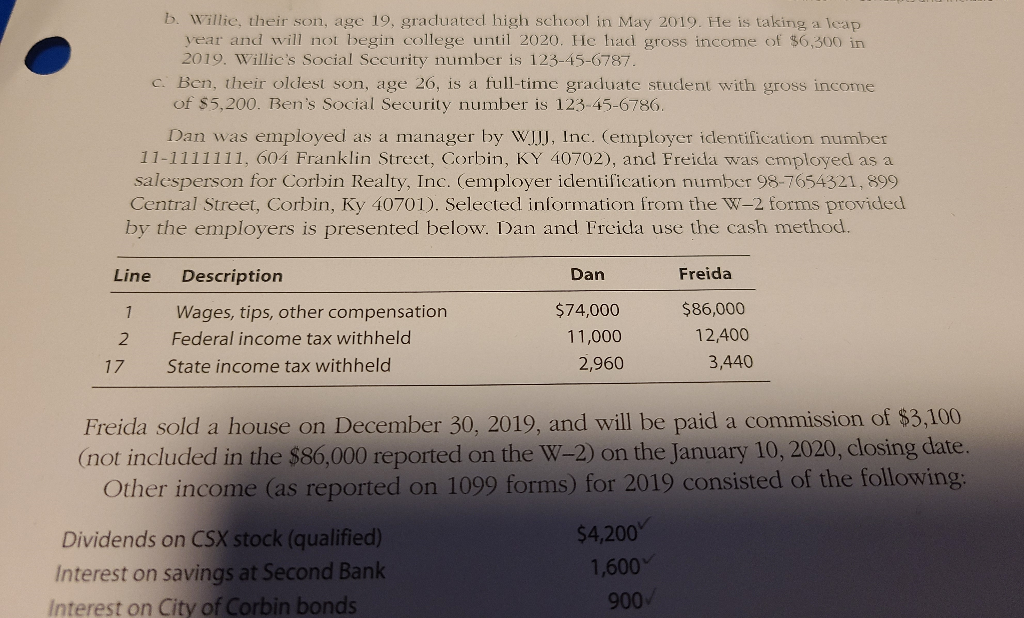 There are 5 photos containing the problem! All of the information IS